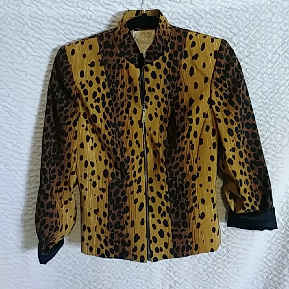 Cheetah print sport jacket